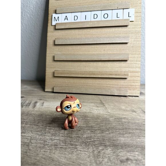 Littlest Pet Shop Blue Eyed Monkey #485 - Picture 1 of 4